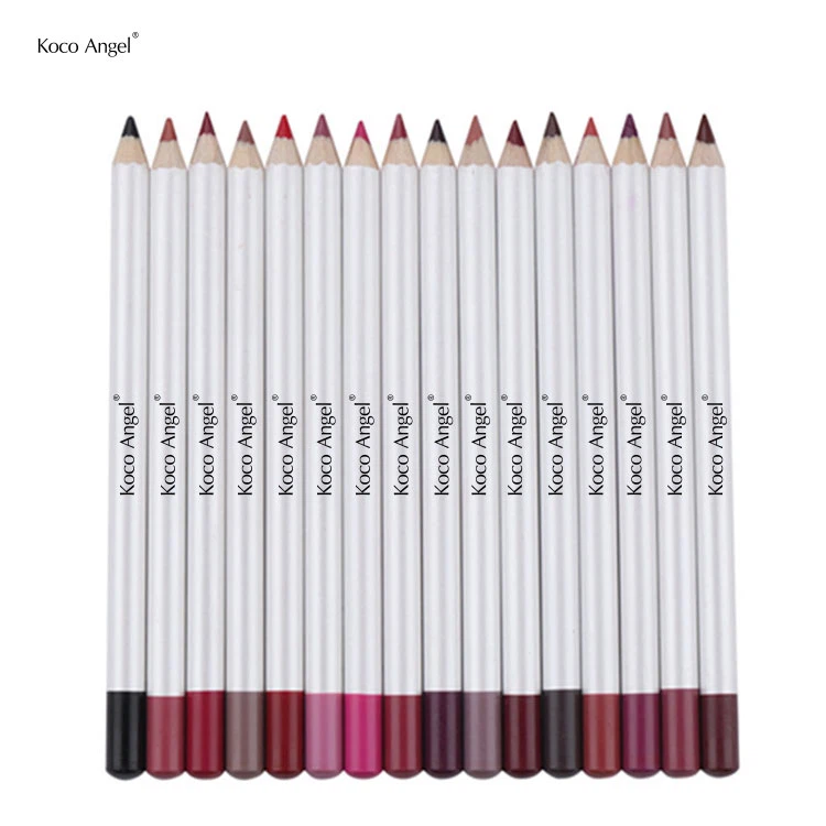 Wood Lipliner With Sharpener Cap